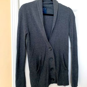 Gray American eagle professors cardigan